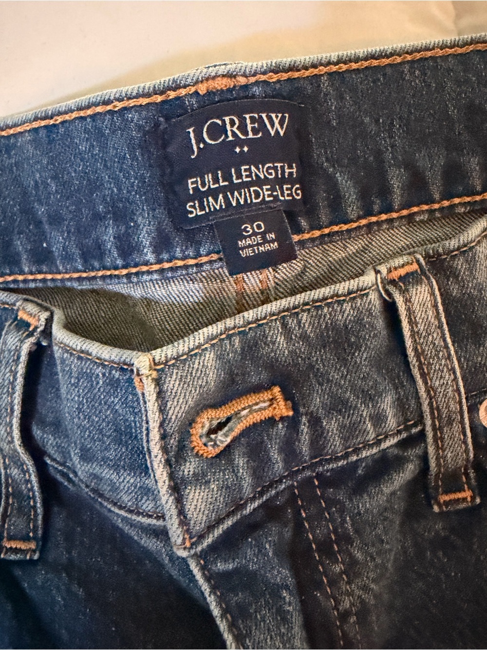 J. Crew Women Denim Slim Wide-Leg Jeans